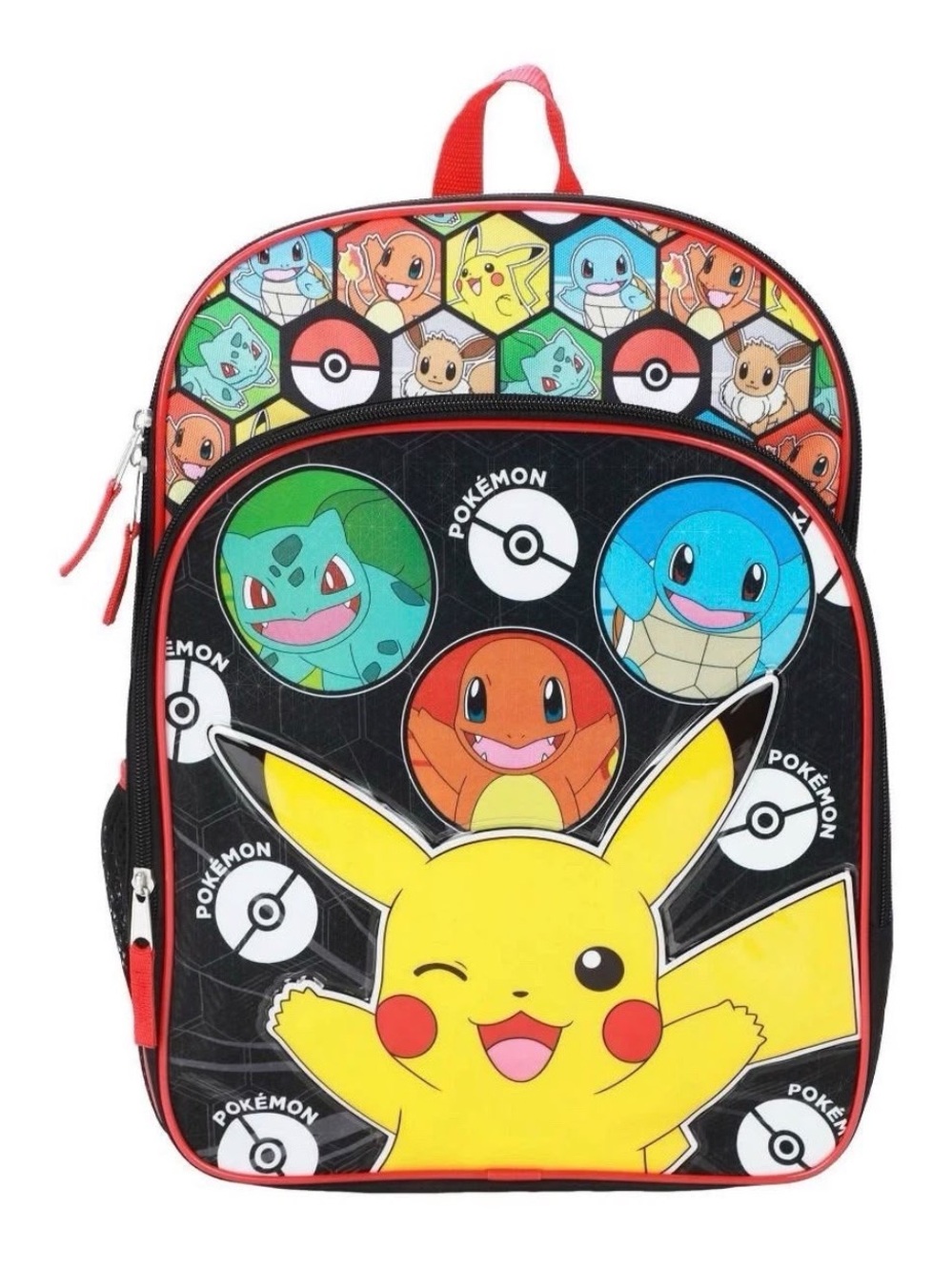 Kids Yellow Pikachu Character School Backpack